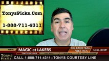 NBA Free Pick LA Lakers vs Orlando Magic Prediction Odds Preview 3-8-2016