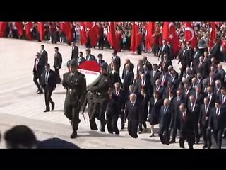 23 Nisan için ilk tören Anıtkabir'de düzenlendi