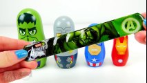 Learn Sizes with Superhero Surprise Eggs Hulk, Thor, Captain America and Iron Man Toys
