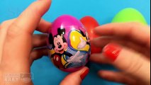 Learn Sizes with Surprise Eggs from Smallest to Biggest Filled Frozen Lightning McQueen Toys