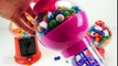 3 Candy Bubble Gum Machine with Gumballs and Fun