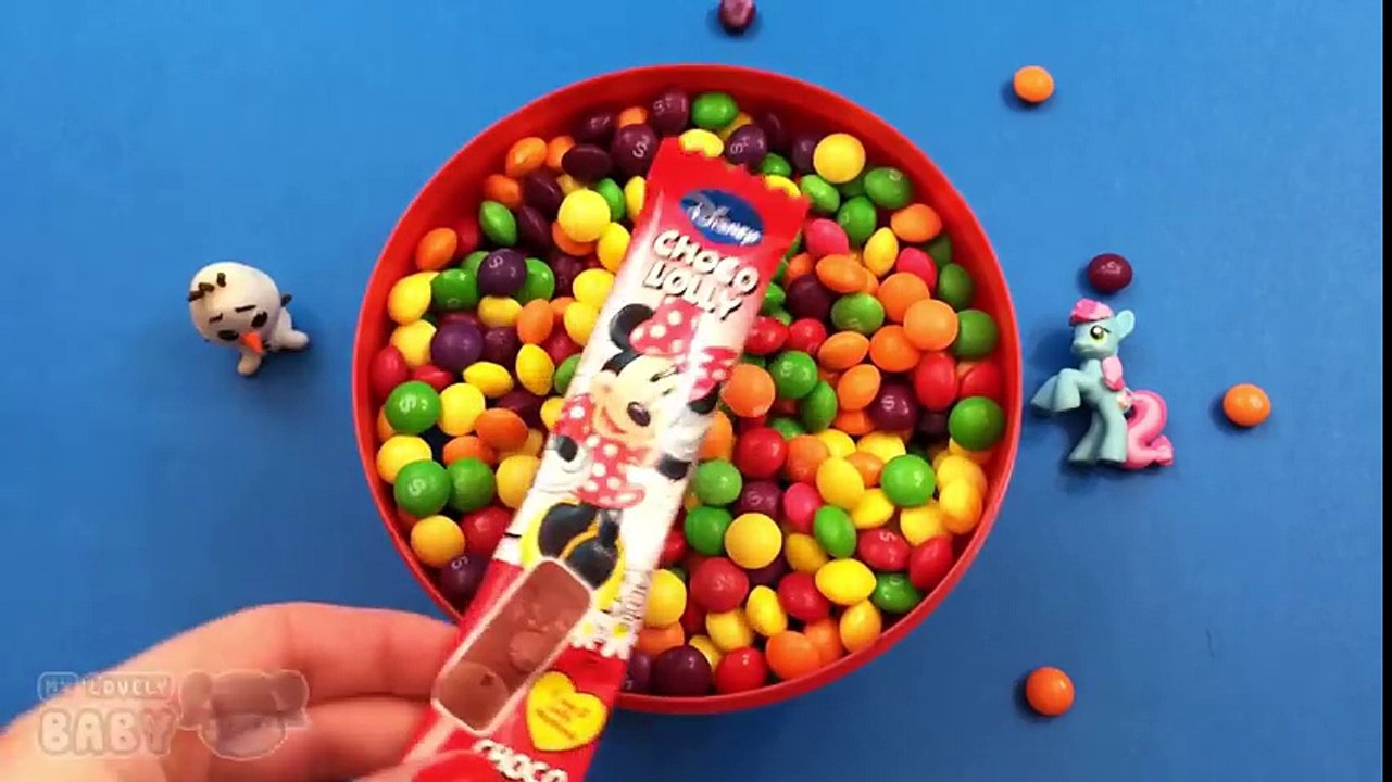 New Hidden Skittles Surprise Toys with Angry Birds Olaf Frozen Fashem Spiderman