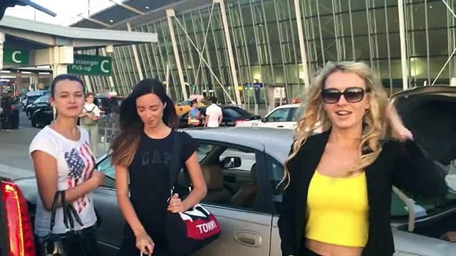 Встречаем новых моделей в аэропорту США - Как стать моделью в США