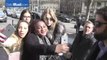 Hadid Sisters greet waiting fans after Chanel Show in Paris
