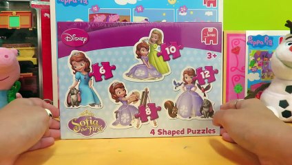 Disney Sofia The First 4 in 1 Shaped Jigsaw Puzzles Review