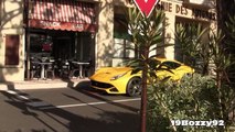 2 x Ferrari F12 Berlinetta In Monaco Start Up Sound & Driving Scenes