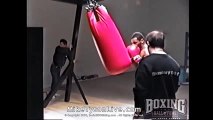 Mike Tyson Wrecks the Heavy Bag  Historical Boxing Matches