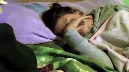 Girl in sleeping mood