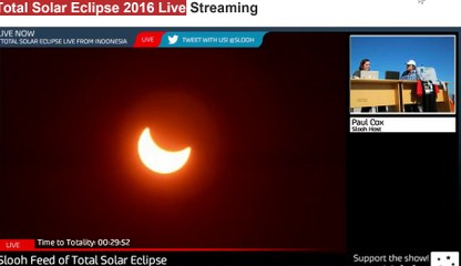 Total Solar Eclipse 9th march 2016 Live streaming