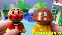 アンパンマン おもちゃアニメ クジラさん プール❤プレイモービル Toy Kids トイキッズ animation anpanman テレビ 映画