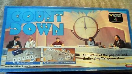 YORKSHIRE TELEVISION COUNT DOWN FAMILY WORD BOARD GAME CAROL VORDAMAN