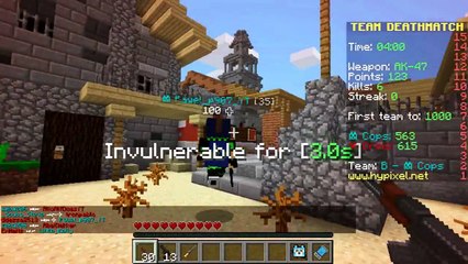 Minecraft Cops & Crims : LITTLE KELLY FIRST TIME SHOOTING!
