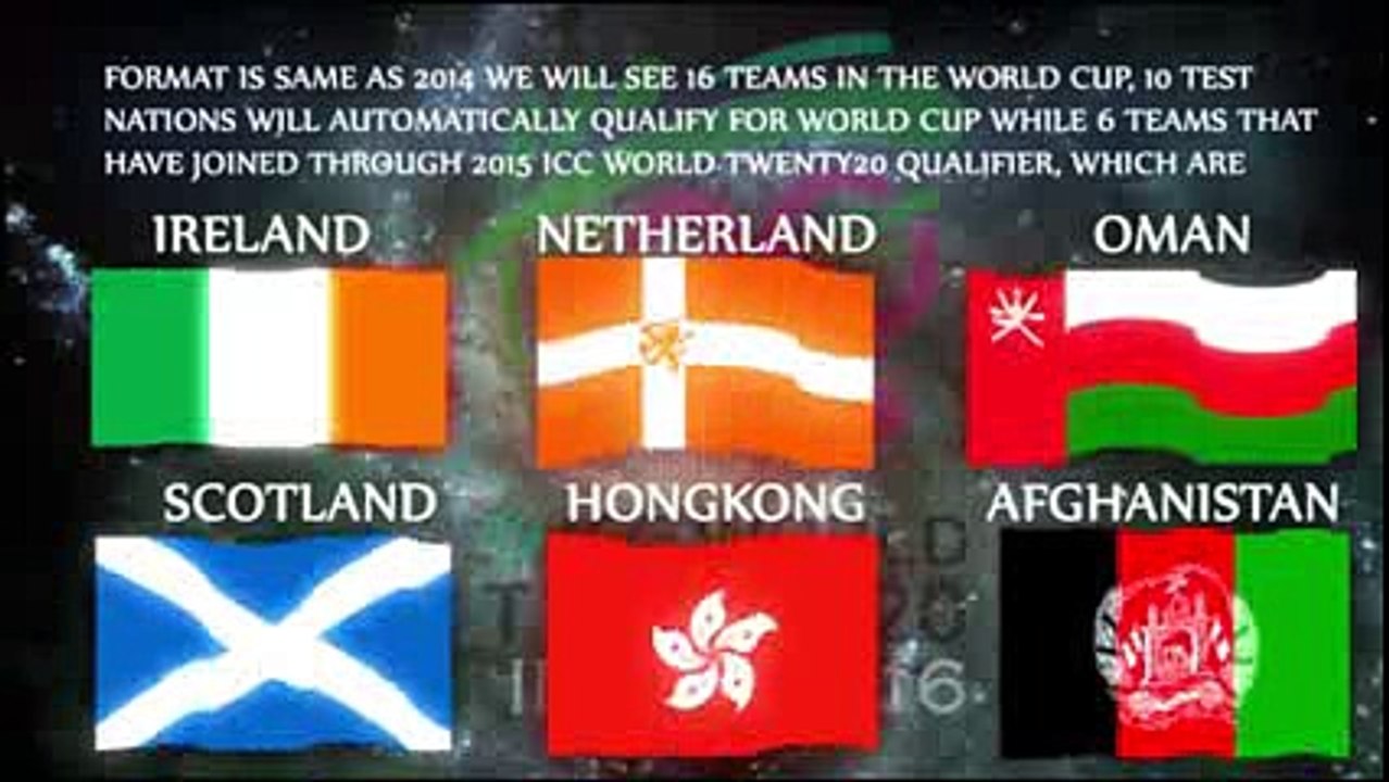 ICC T-20 world Cup 2016 Schedule Venues Format and teams India to host T-20 world cup 2016