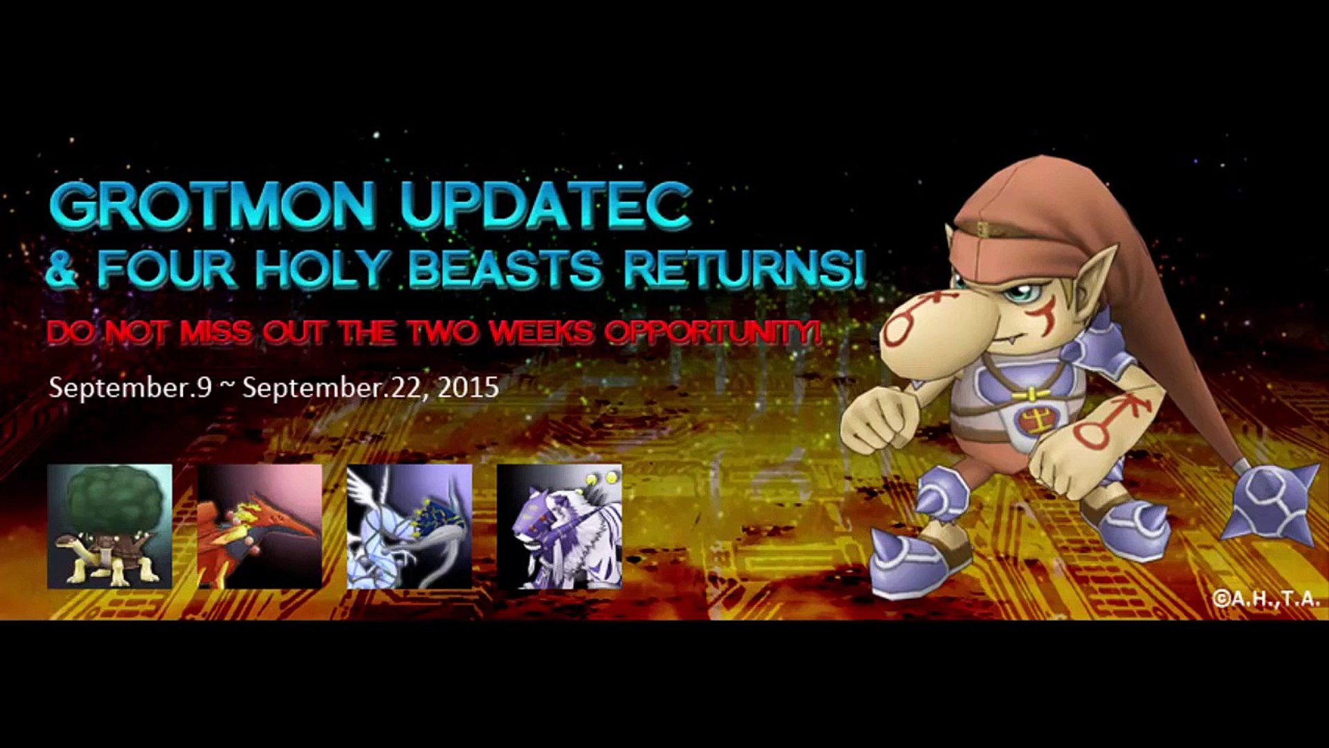 Digimon masters online halloween event 2019