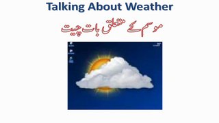 Learn English Language  Urdu and hindi  46. Talking weather