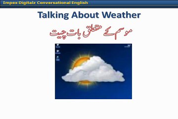 Learn English Language  Urdu and hindi  46. Talking weather