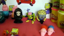 Minions Mickey mouse pay doh peppa pig surprise eggs spongebob trash pack toy