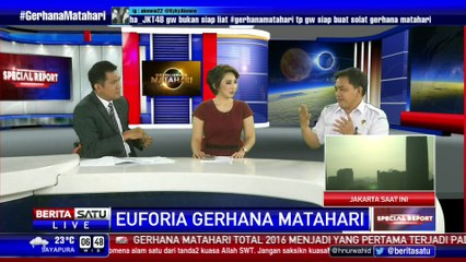 JK dan Istri Saksikan Langsung Gerhana Matahari Total di Palu