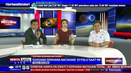 Penampakan Gerhana Matahari Total di Ternate