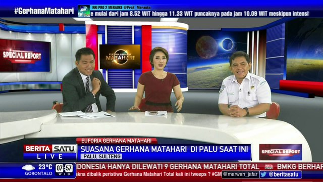 Penampakan Gerhana Matahari Total di Ternate