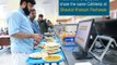 Patient and employees share the same Cafeteria at Shaukat Khanum Peshawar