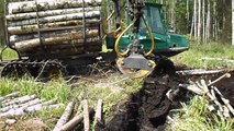 Timberjack 810D, logging in mud