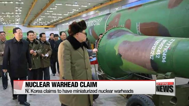 N. Korea claims to have miniaturized nuclear warheads