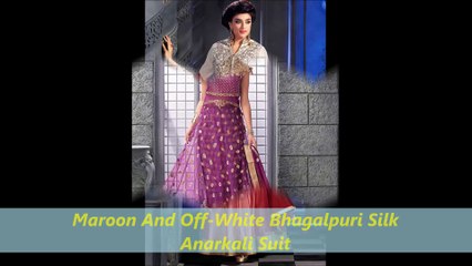Bhagalpuri silk salwar kameez by nikvik.com