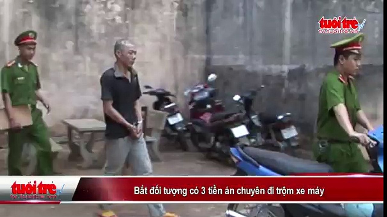 Bắt đối tượng có 3 tiền án chuyên đi trộm xe máy