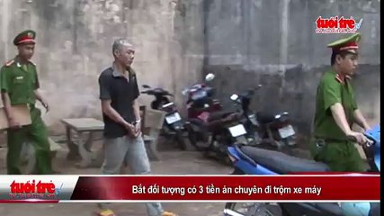 Bắt đối tượng có 3 tiền án chuyên đi trộm xe máy