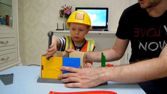 Клим строитель _ Строим гараж _ Entertainment for children
