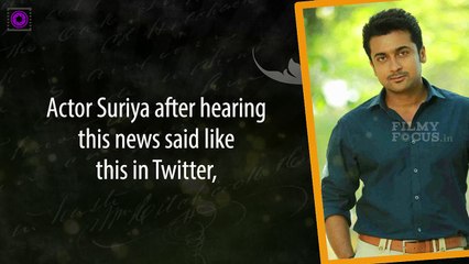 Suriya Conveys His Sadness About Kalabhavan Mani's Death via Twitter