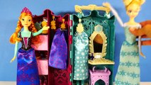 NEW Frozen Royal Closet Anna and Elsa Disney Barbie Doll Carrying Case Coronation Dress-up