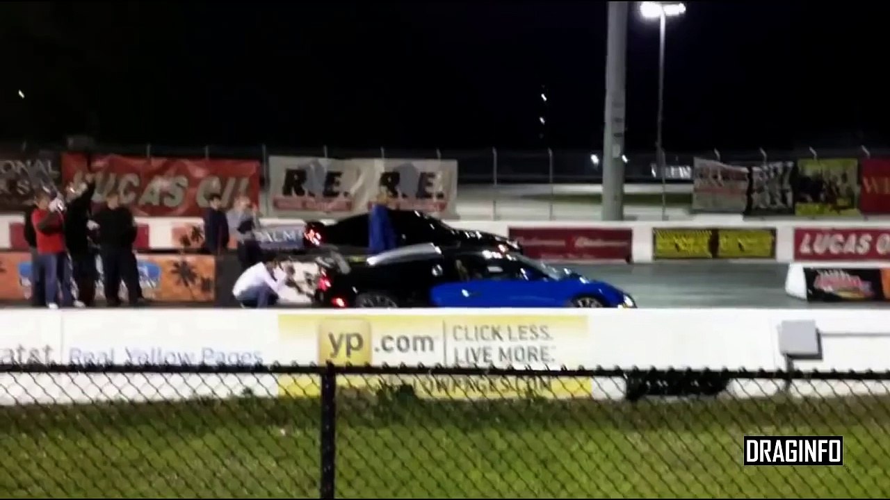 Bugatti Veyron Vs Nissan GTR R35 Drag Race
