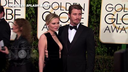 2016 Golden Globes: Kirsten Dunst DEEP CLEAVAGE Show