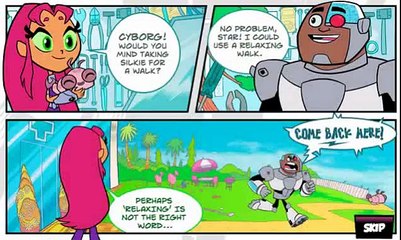Teen titans Cyborg healps Silkie from danger! Full Episode game
