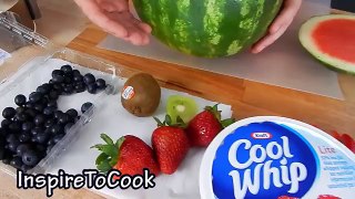 Homemade WATERMELON CAKE Recipe (NO BAKE, NO WHISK! How to make, DIY) - Inspire To Cook
