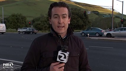 Un reporter de KTVU échappe à un accident de voiture