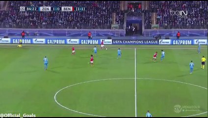 Nicolas Gaitan Goal  - Zenit Petersburg 1 - 1 Benfica - 09-03-2016