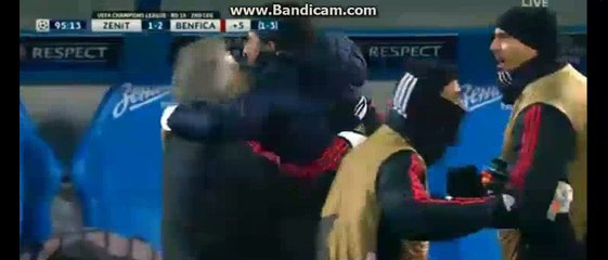 1-2 Anderson Talisca - Zenit Petersburg - Benfica 09-03-2016