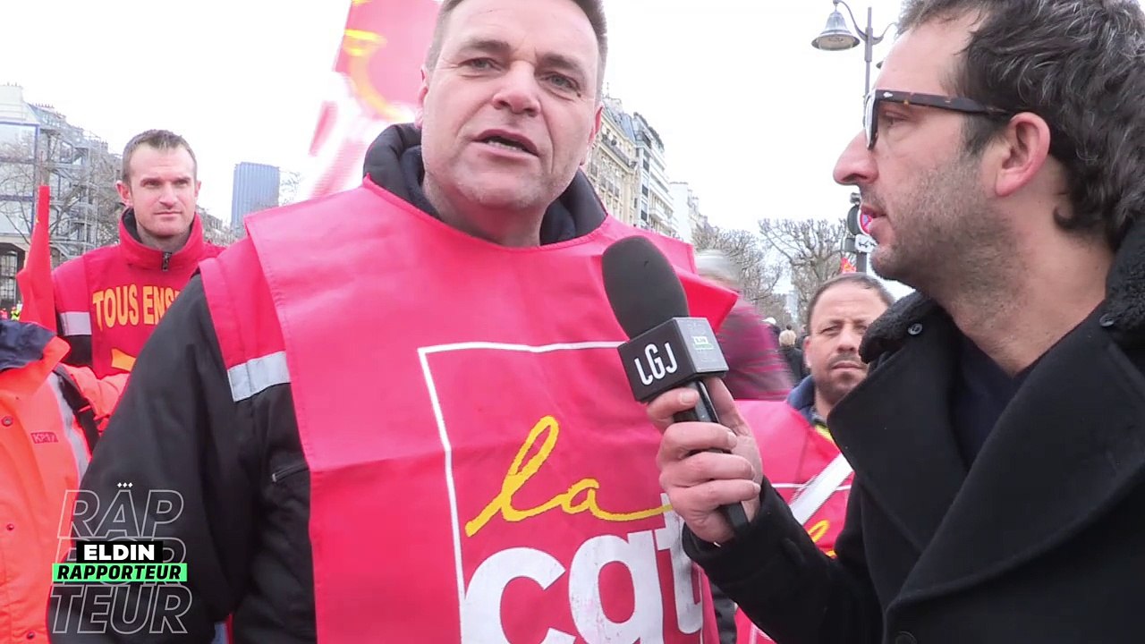 Eldin dans la manif contre la loi-travail - Le Grand Journal - Canal +