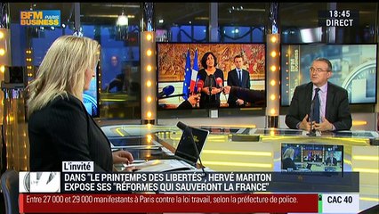 Primaire de la droite: "J'essaie de continuer de faire la course en tête dans les idées", Hervé Mariton - 09/03