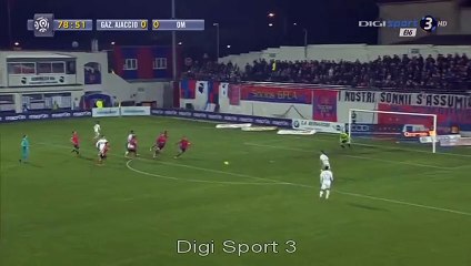 Remy Cabella Goal - GFC Ajaccio 0 - 1 Marseille - 09-03-2016 (2)