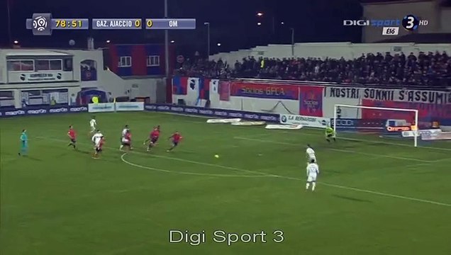 Remy Cabella Goal - GFC Ajaccio 0 - 1 Marseille - 09-03-2016 (2)