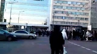 Эпизод 1 Евромайдан 18.02.2014 ( Разбита машина полиции начало с Бесарабки)