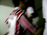 torcida do São Paulo entrando na arena Barueri