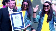 (UNCUT) Sonakshi Sinha Achieves Guinness World Record Of fingernails Painting