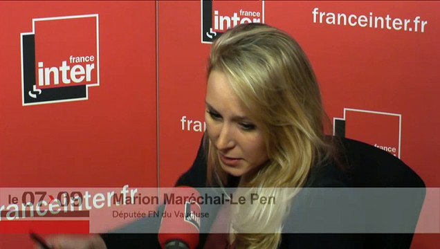 Marion Maréchal-Le Pen répond aux questions des auditeurs de France Inter