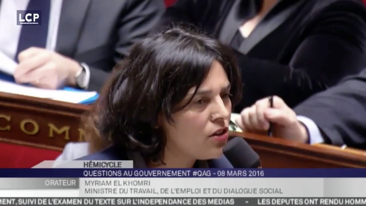 Le lapsus de Myriam El Khomri sur la loi Travail