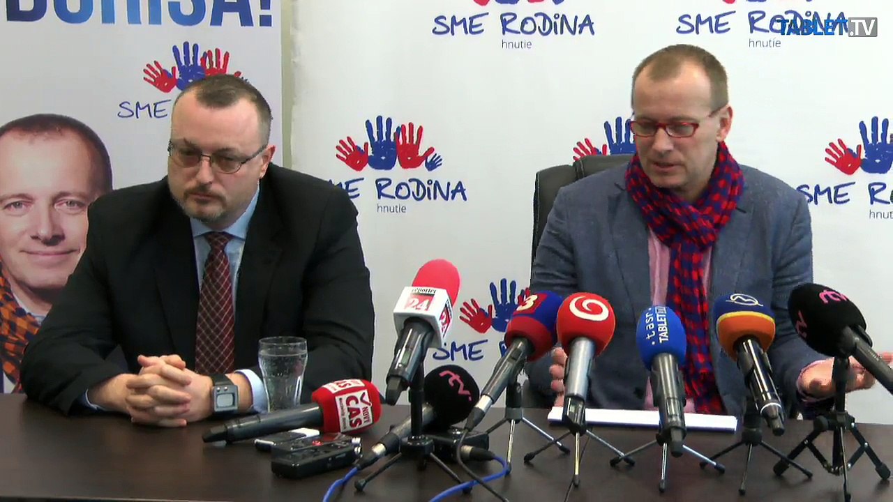 ZÁZNAM: Mimoriadna tlačová konferencia hnutia Sme rodina - Boris Kollár